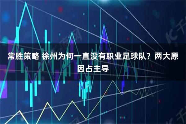常胜策略 徐州为何一直没有职业足球队？两大原因占主导