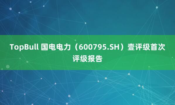 TopBull 国电电力（600795.SH）壹评级首次评级报告